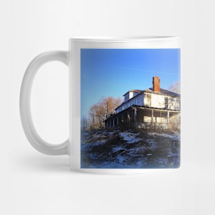 White On Blue Mug